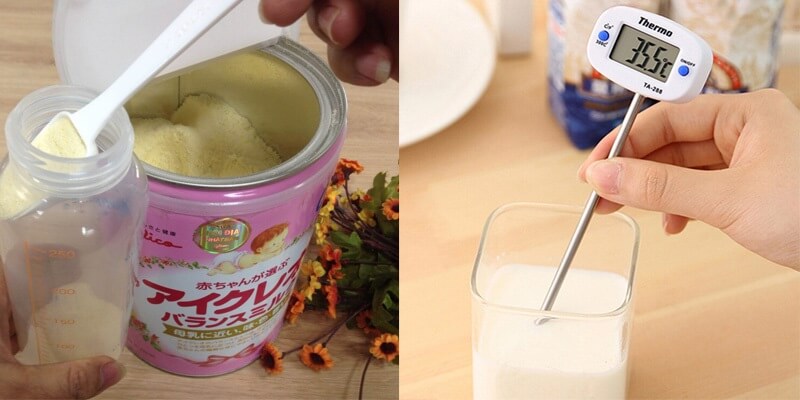 Pha sữa bằng cây nước nóng lạnh được nhưng cần đảm bảo theo hướng dẫn